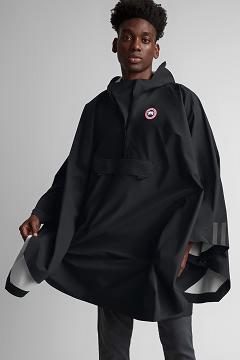 Chamarras Canada Goose Hombre Outlet - Field Poncho Chubasquero Negros DU1694587